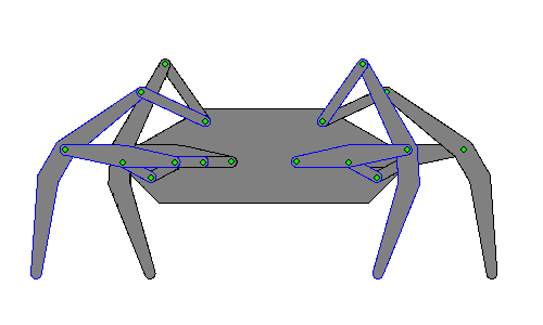 An animation of the klann linkage in action