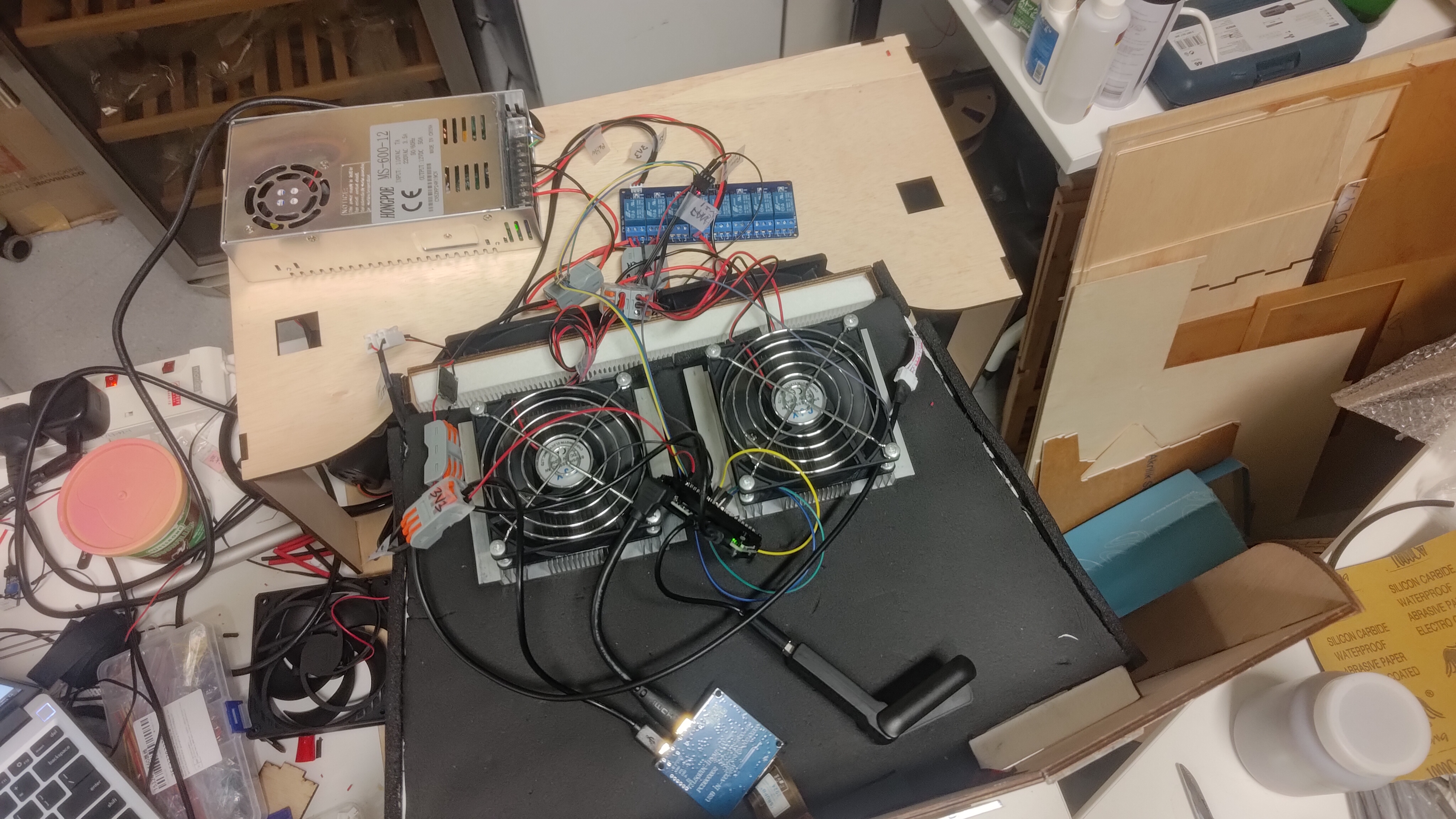 Top view of the prototype.