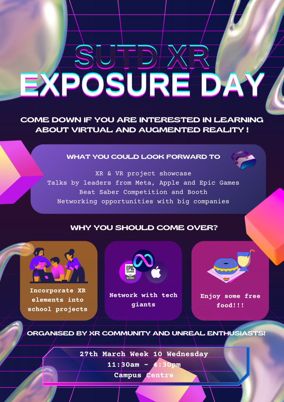 Poster for XR Exposure Day
