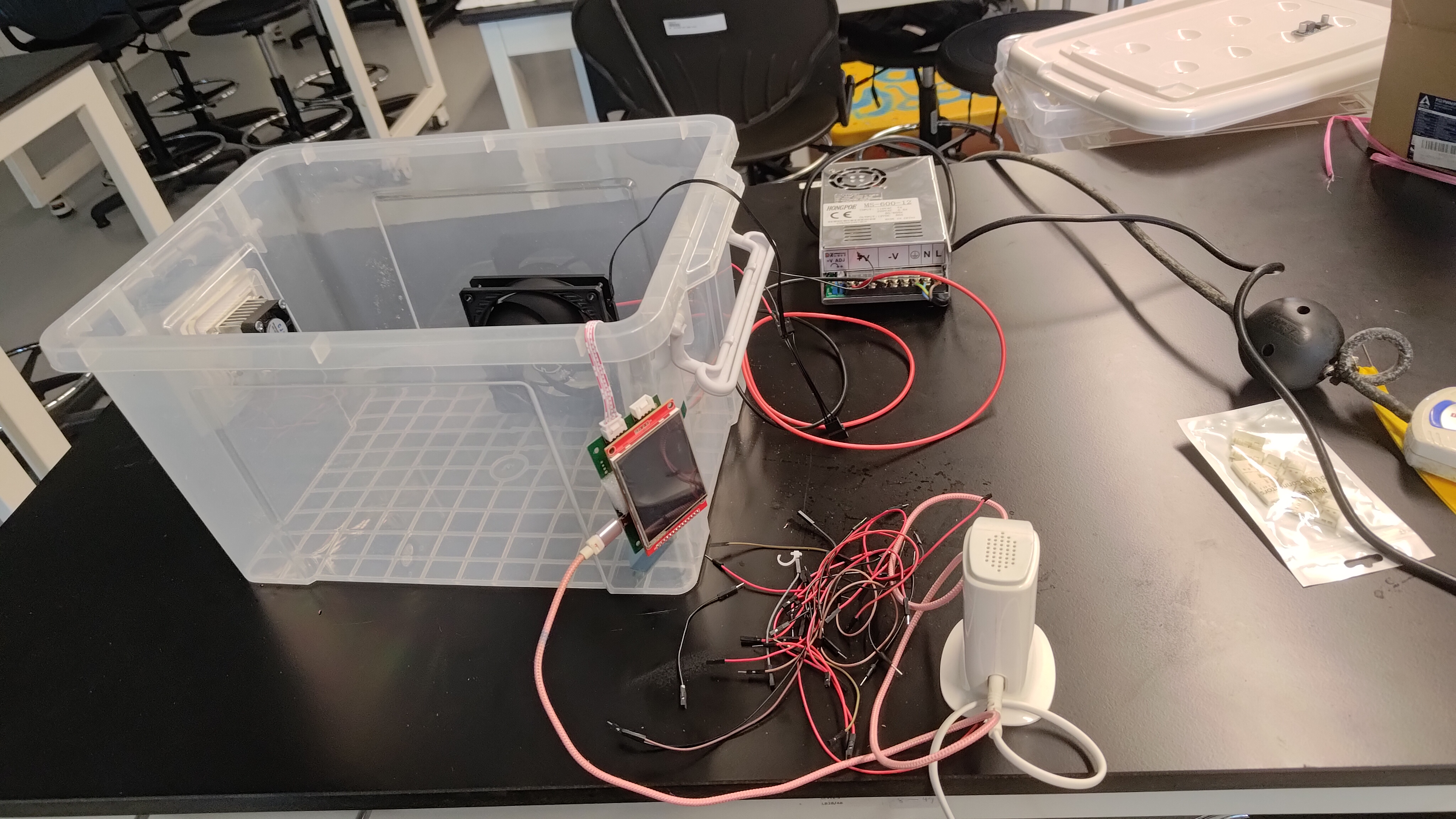 The first (experimental) setup.